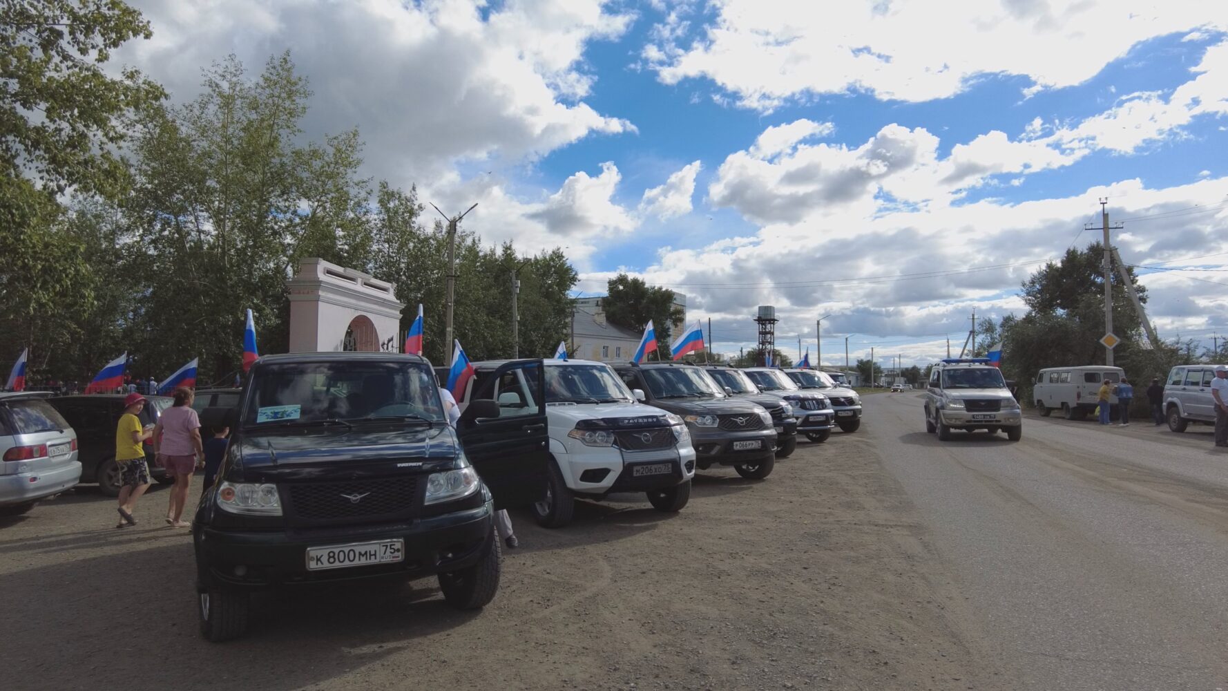Автопробег посвященный дню российского флага в Забайкальском крае