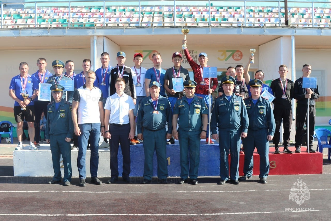 Спортсмены краснокаменского первого пожарно-спасательного отряда заняли второе место в краевых соревнованиях